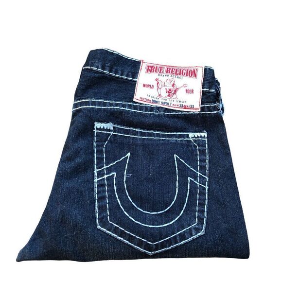 True Religion Jeans Size 38 BOBBY SUPER T Blue - Picture 6 of 8